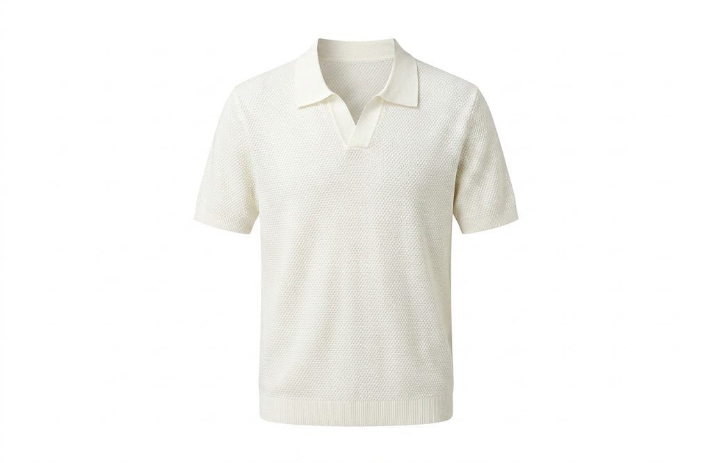 Polo Coton Amalfi Blanc